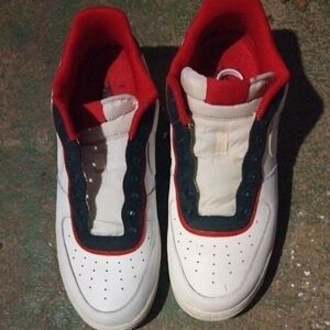 Nike Red and White Athletic Shoes